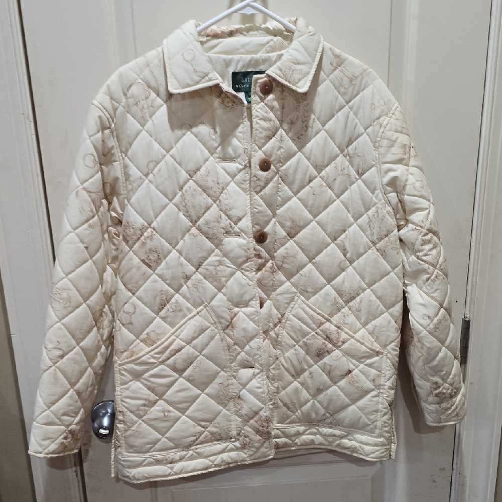 Ralph Lauren Cream Quilted Jacket